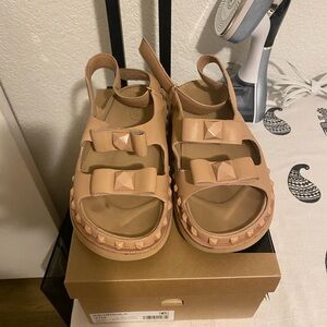 Ash Tan Studded Sandals